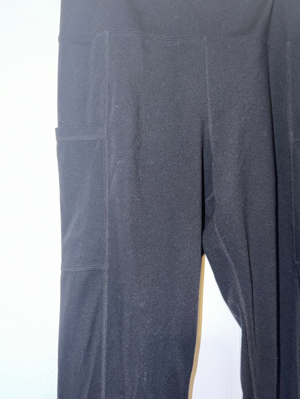 Tuff Athletics Black High-Waist Leggings with Side Pockets - Picture 3 of 6
